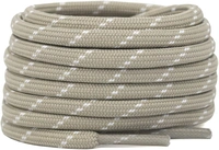 GRAH SANGRAH® (2 Pair) Shoelaces for Hiking Shoes, Outdoor Walking Sneakers, Outdoor Hiking, Climbing, Basketball, Work Boot, Running , Sport Shoes - 120 cm, Beige White